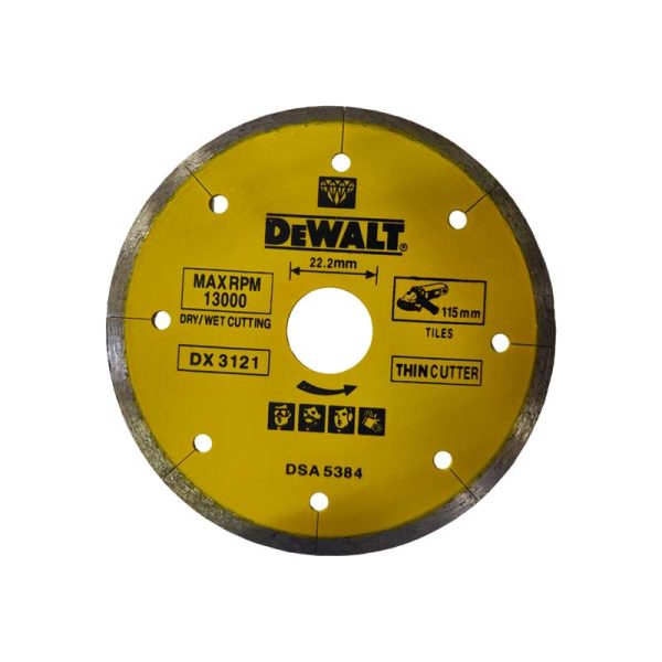 DEWALT TILE CUTTING DISC 115mm (