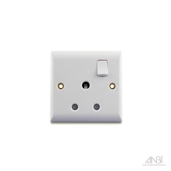 Snowlite 1Gang 15A Switch Socket SN429  3x3