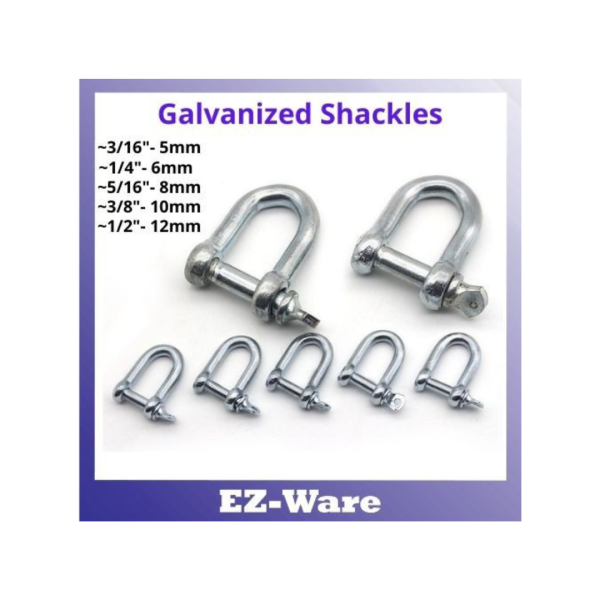 GI D SHACKLE 8MM
